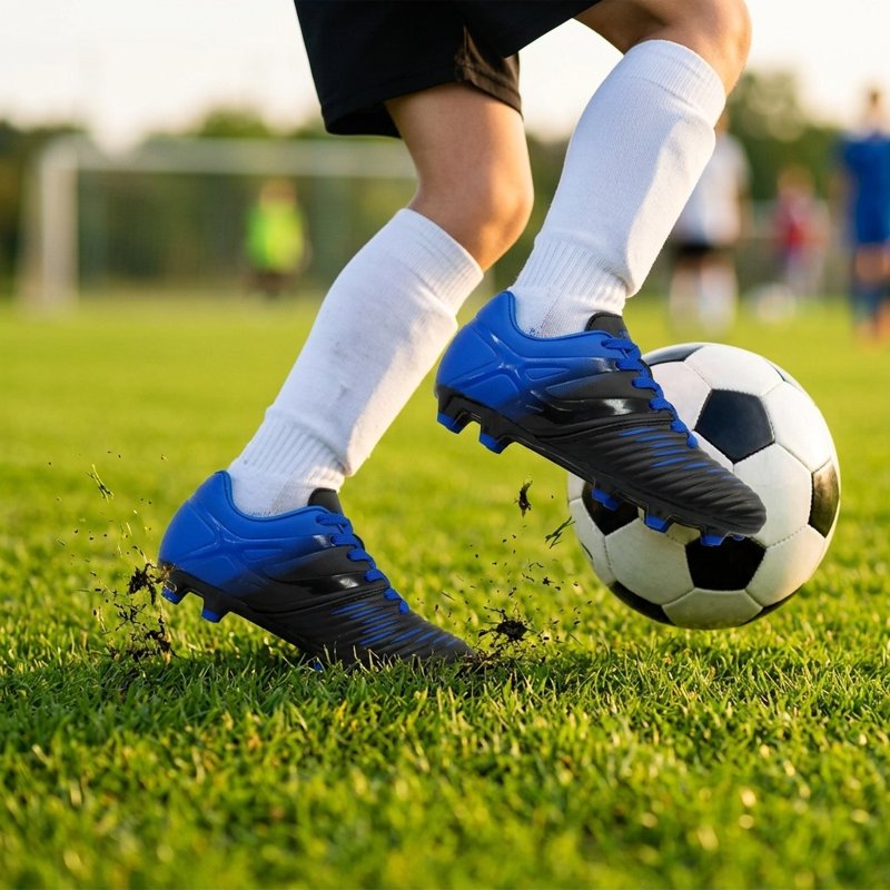 Vizari Liga Firm Ground Kids Soccer Cleats - 13.5, Blue