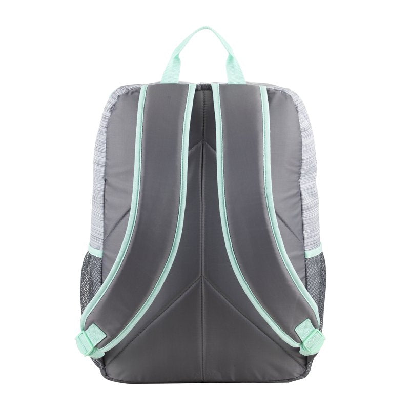 Unisex Top Loading Backpack with Lunch Bag Set - Ash Gray, Durable Polyester