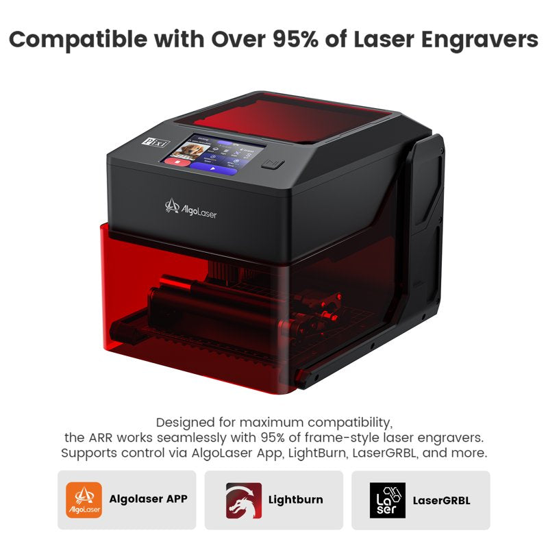 Laser Rotary Roller for Cylindrical Engraving, Adjustable Diameter 1-41mm