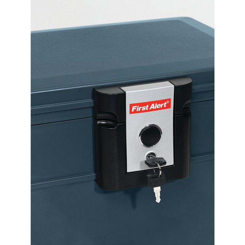 Water and Fireproof File Chest with Key Lock, 0.62 Cu Ft Safe for Documents and Electronics