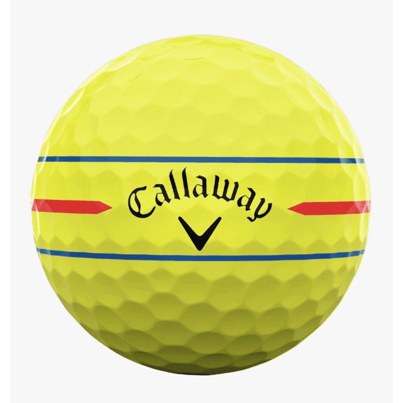 Callaway Chrome Soft 360 Triple Track Golf Balls - Yellow, 12 Pack (2024) Variation: Yellow 360 Triple Track, Single