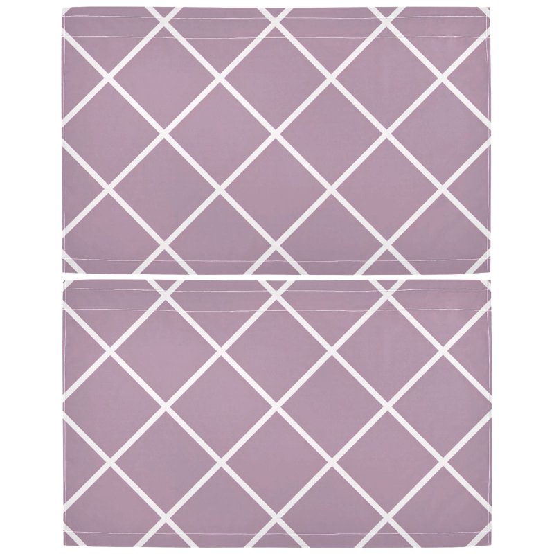 Light Filtering Window Curtain Panels Set - Privacy Sheer for Kitchen Bathroom