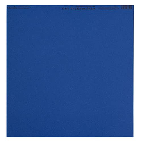 Recollections Denim 12x12 Smooth Solid Cardstock Paper, 60 Pack (12" x 12")