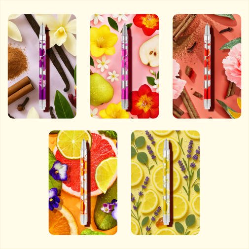 Scented Lava Gel Pen Set - 10 Colorful Aromatherapy Writing Pens