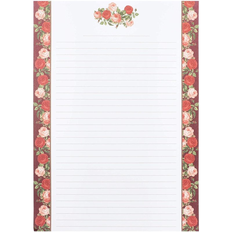 Vintage Floral Stationery Set with 60 Sheets & 30 Envelopes for Letters & Crafts