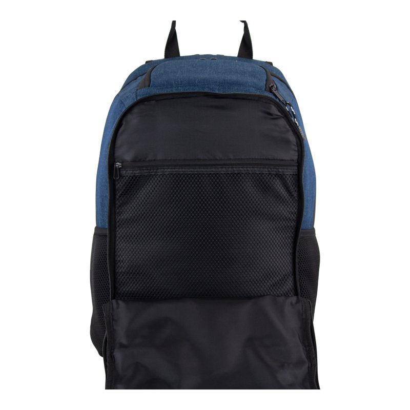 Unisex 17-Inch Lifestyle Backpack with Laptop & Sunglasses Pocket - Teal Heather Chambray