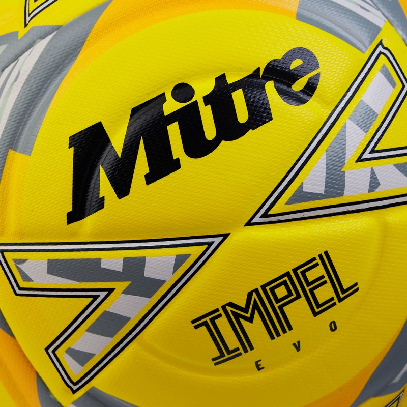Mitre Impel Evo All-Weather Training Soccer Ball – Size 5, Fluo Yellow