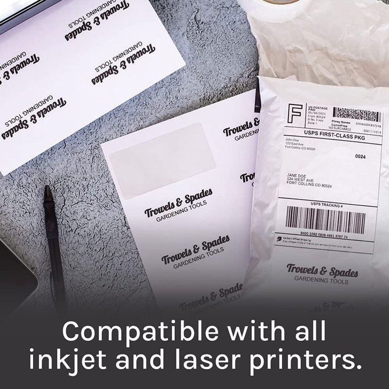 Premium Label Supply White Address Labels - 2x4 Inches, Printable, 250+ Sheets