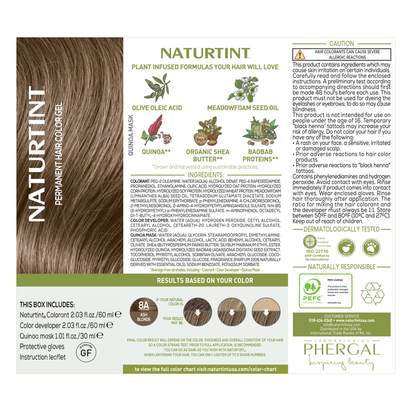Permanent Hair Color Kit - Ash Blonde Natural Shades - 6 Pack