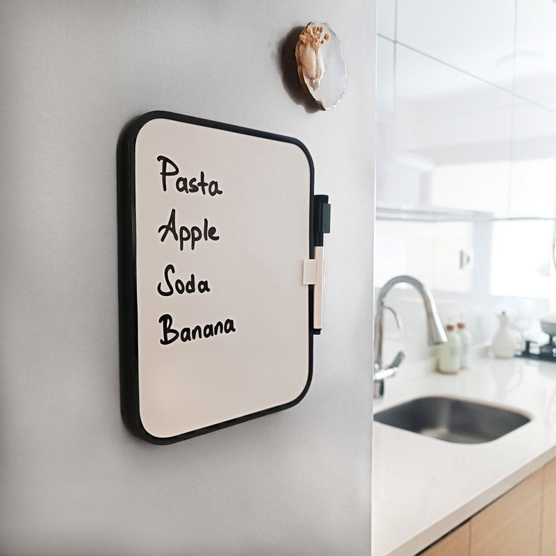 Magnetic Whiteboard Dry-Erase Mini Board with Marker & Magnets 6x8