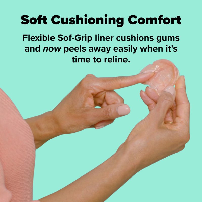 Denture Reliner Kit 2 Pack - Long Lasting Soft Acrylic for Loose Dentures