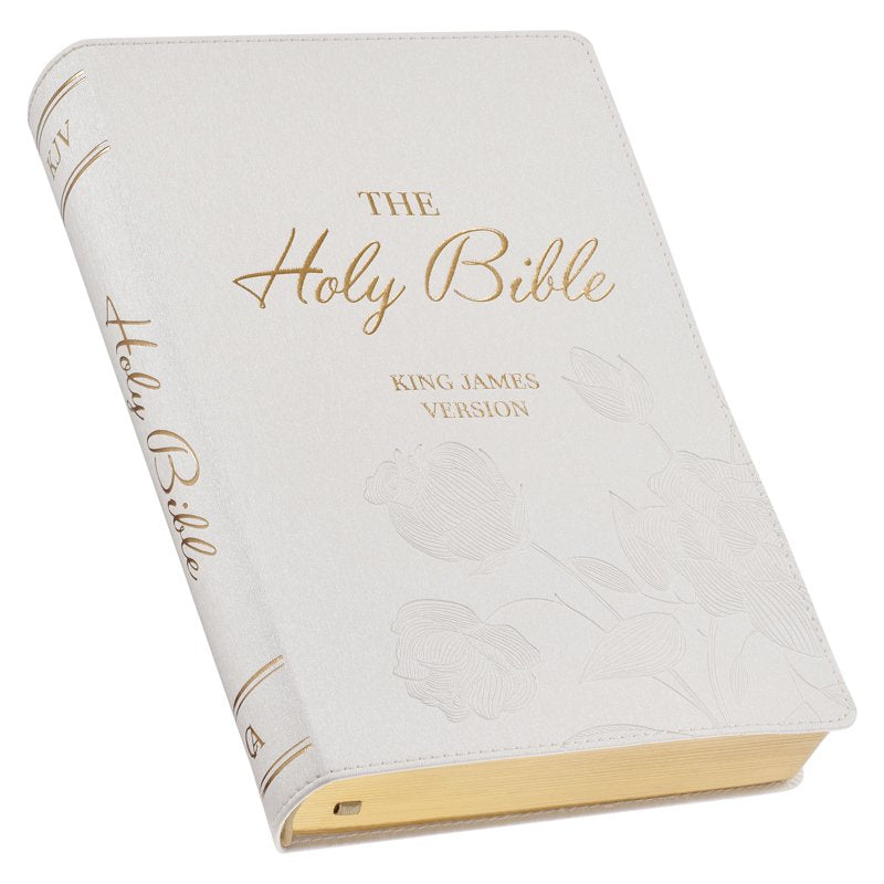 Giant Print KJV Holy Bible with Red Letter Edition, Faux Leather, Thumb Index & Ribbon Marker