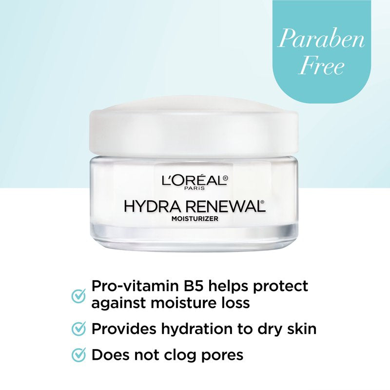 Hydra-Renewal Daily Face Moisturizer for Dry Sensitive Skin 1.7 oz