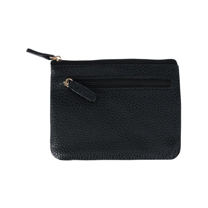 Women's RFID Card Case with Pebble Vegan Leather Large ID Coin Holder