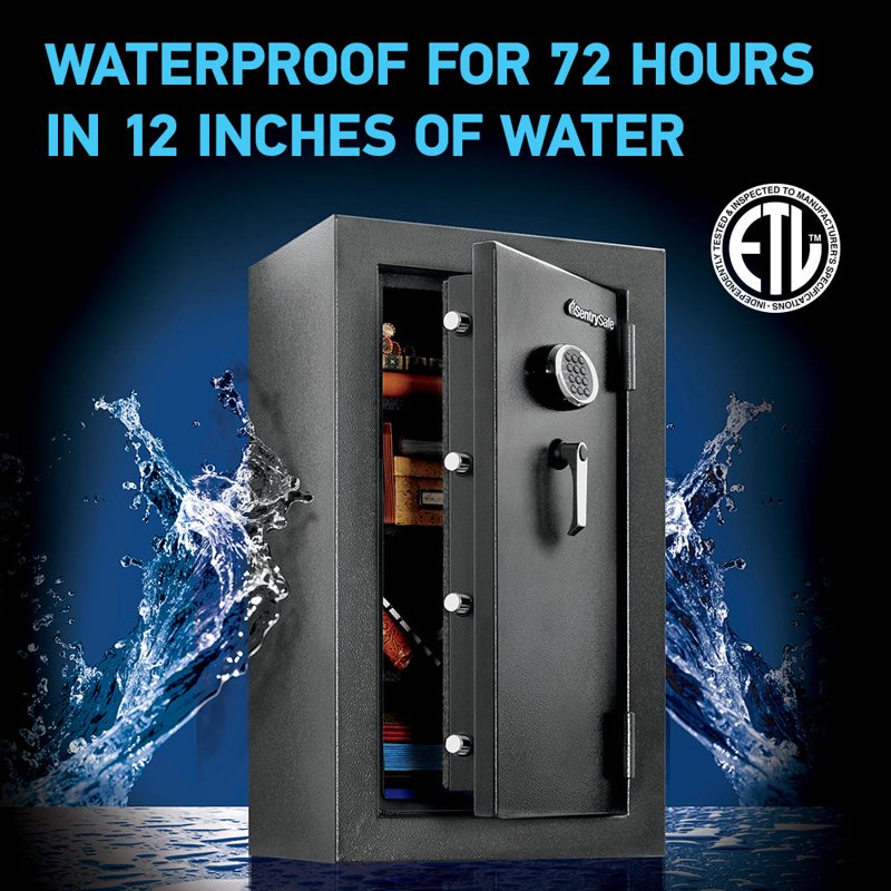 Fireproof Water-Resistant Digital Safe with Keypad - 4.7 Cu Ft