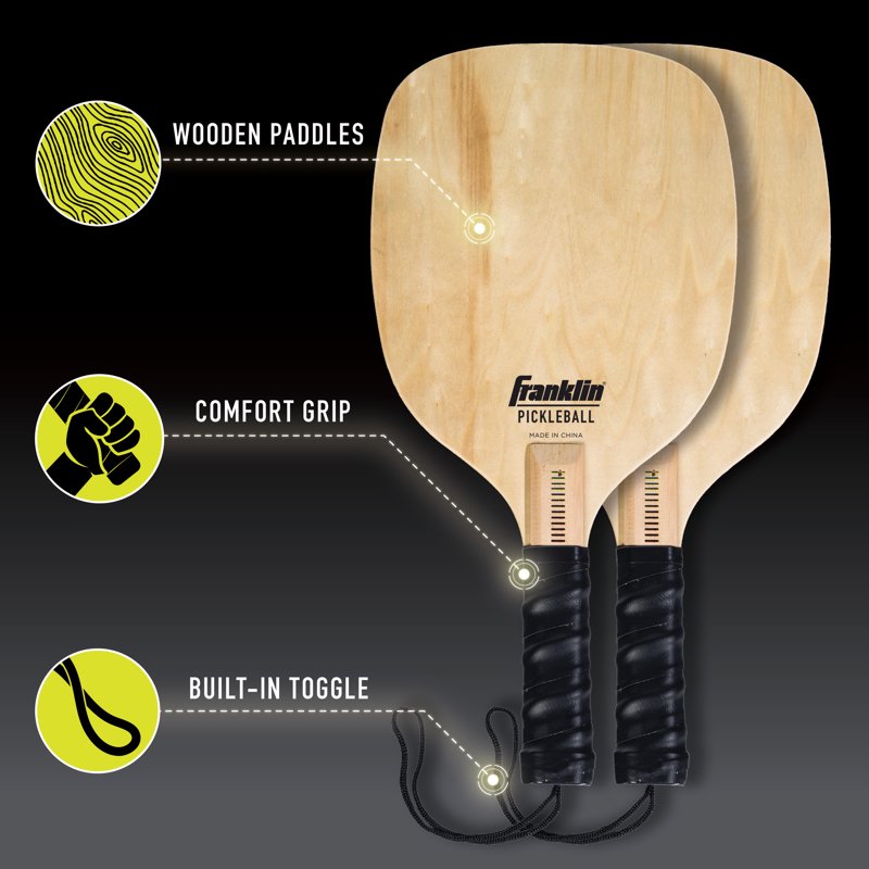 Pickleball Net Set with Paddles and Balls - Half Court Portable Game
