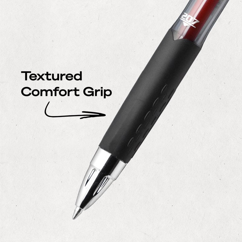 Refillable 0.7mm Gel Pen with Red Ink - Smooth, Skid-Resistant Writing