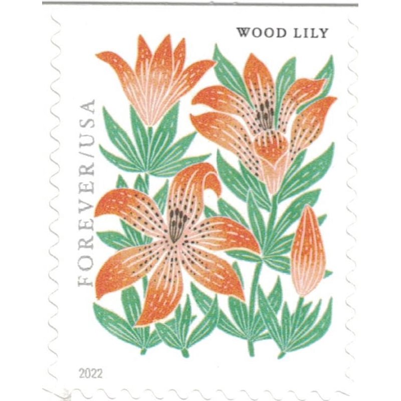 USPS Forever Postage Stamp Book of 20 Mountain Flora Flower Art First Class