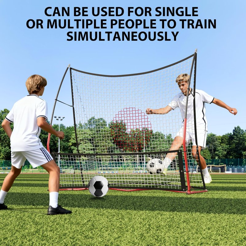 Soccer Rebounder 2-in-1 Spot Target, Double-Sided Trainer 6'x4.6' & 6'x1.4'