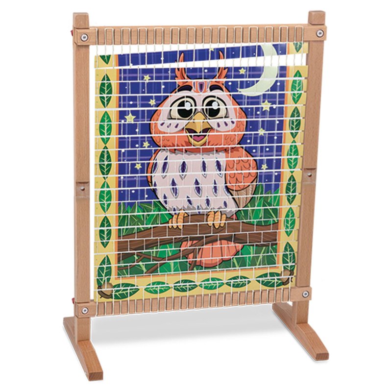 Wooden Weaving Loom for Kids - Large Frame with Yarn & Accessories
