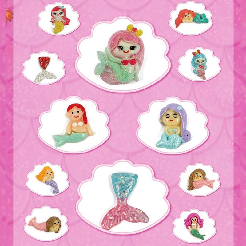 Kids Mermaid Dig Kit with Excavation Blocks and Treasure Hunt - STEM Educational Toy for Ages 6-12
