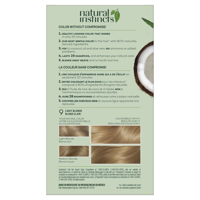 Demi-Permanent Hair Color Creme for Natural & Blonde Shades - 1 Application