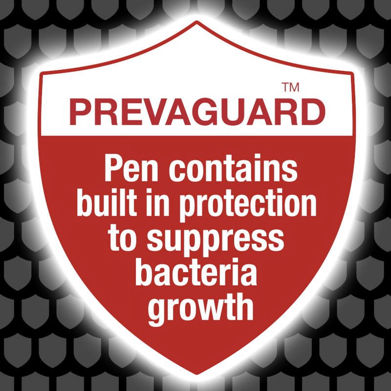 BIC Prevaguard Ballpoint Pens 5-Pack - Antimicrobial Protection, Medium Point