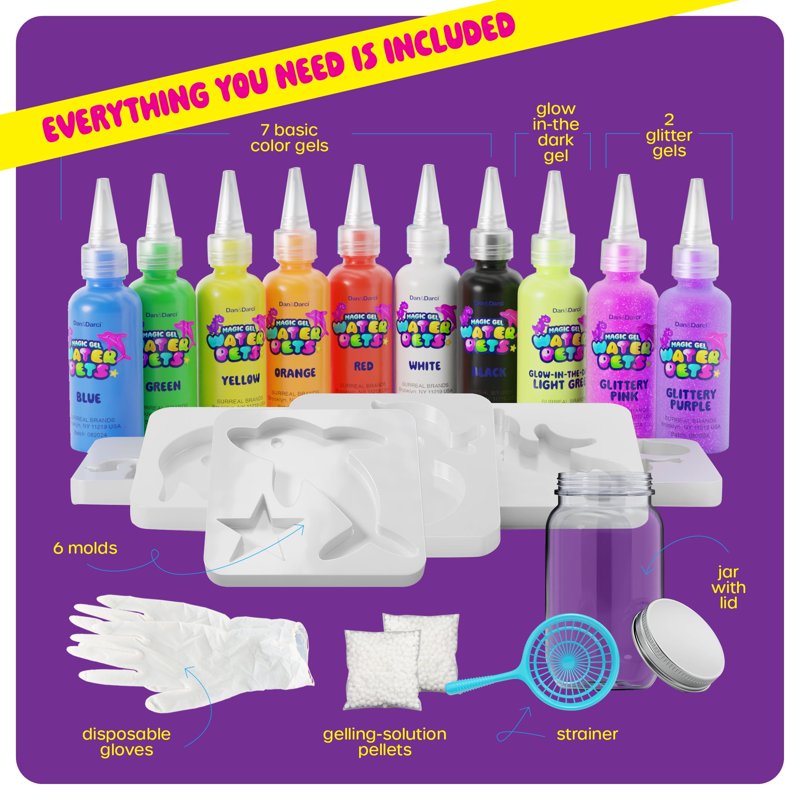 Kids Water Pets Craft Kit - DIY Fairy, Unicorn & Dinosaur Water Creatures