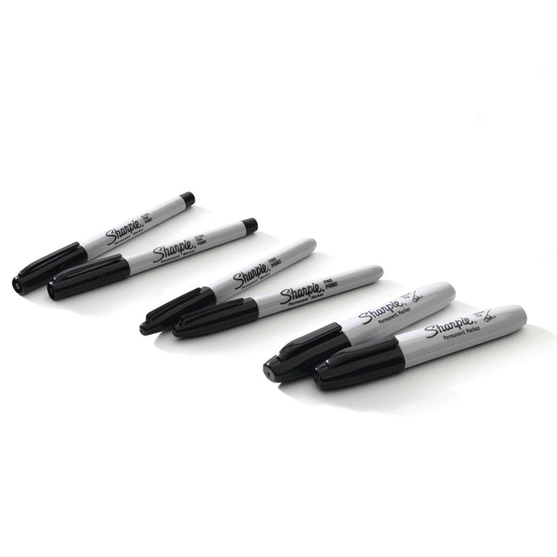 Sharpie Permanent Markers Multi-Tip Pack Black - Fine, Ultra Fine & Chisel Tips