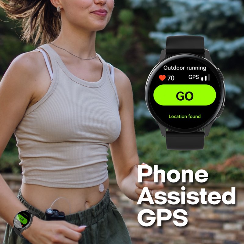Smartwatch with AMOLED Display, Call & Message Features, Heart Rate & Sleep Monitoring