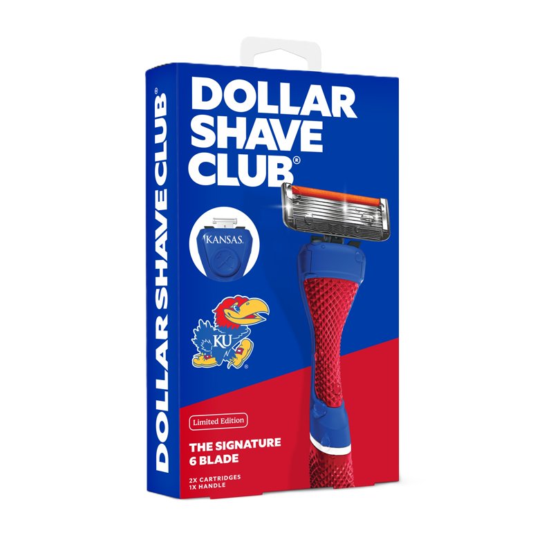 College Themed 6-Blade Razor Starter Set with Limited-Edition Handle