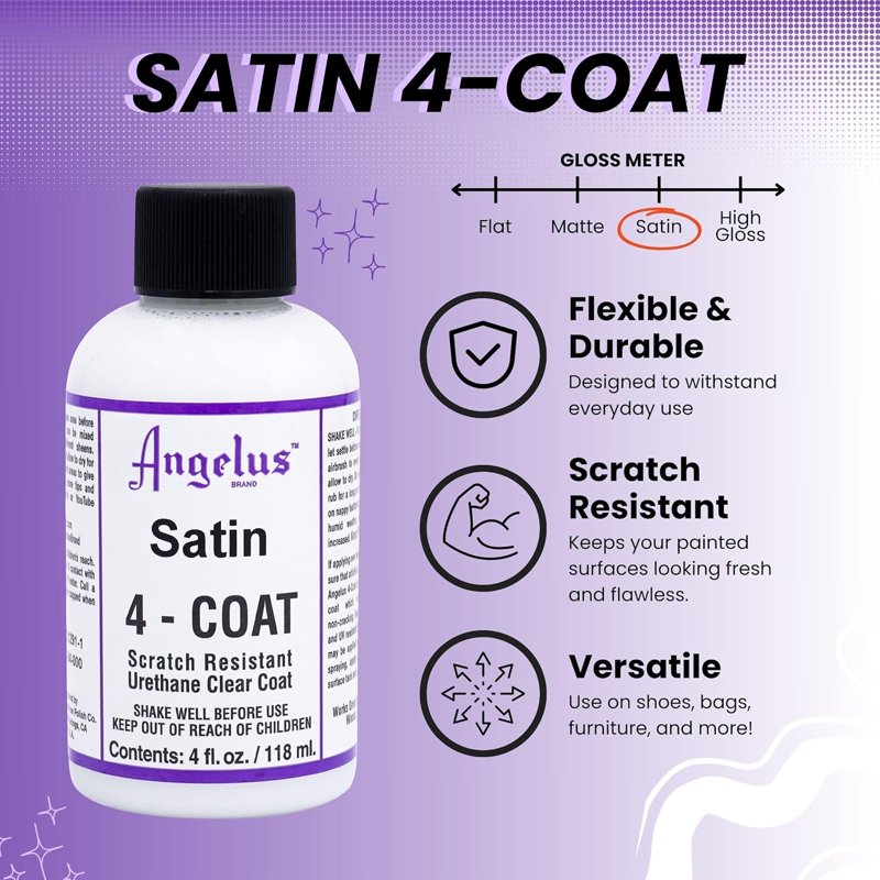 Scratch Resistant Urethane Clear Coat Flat 4oz - Durable, Flexible Finish
