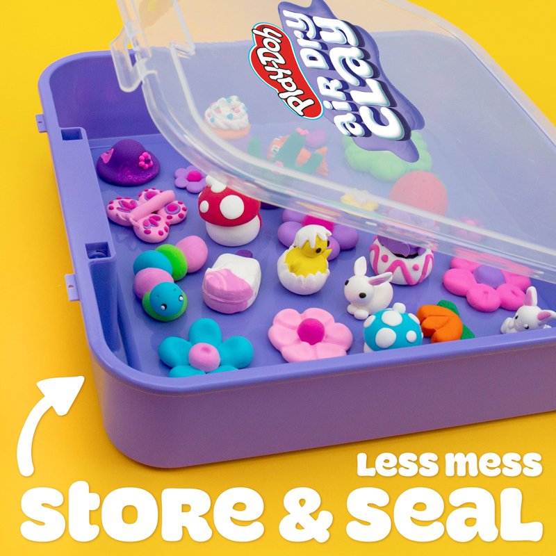Play-Doh Air Dry Clay Set with Scented & Unscented Colors, 13-piece Creativity Kit