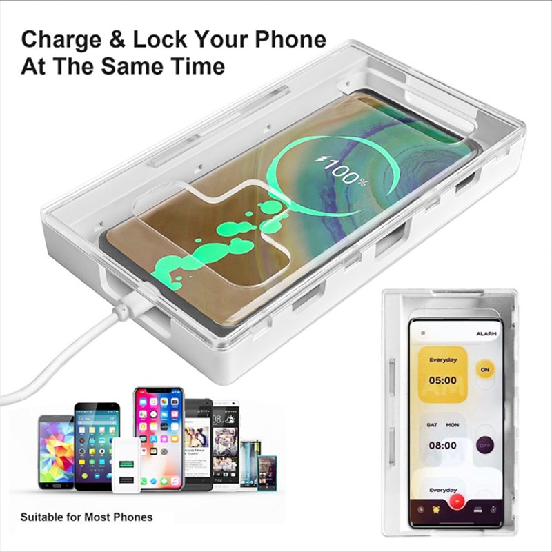 Universal Mobile Phone Lock Box Safe for Smartphone Storage Security