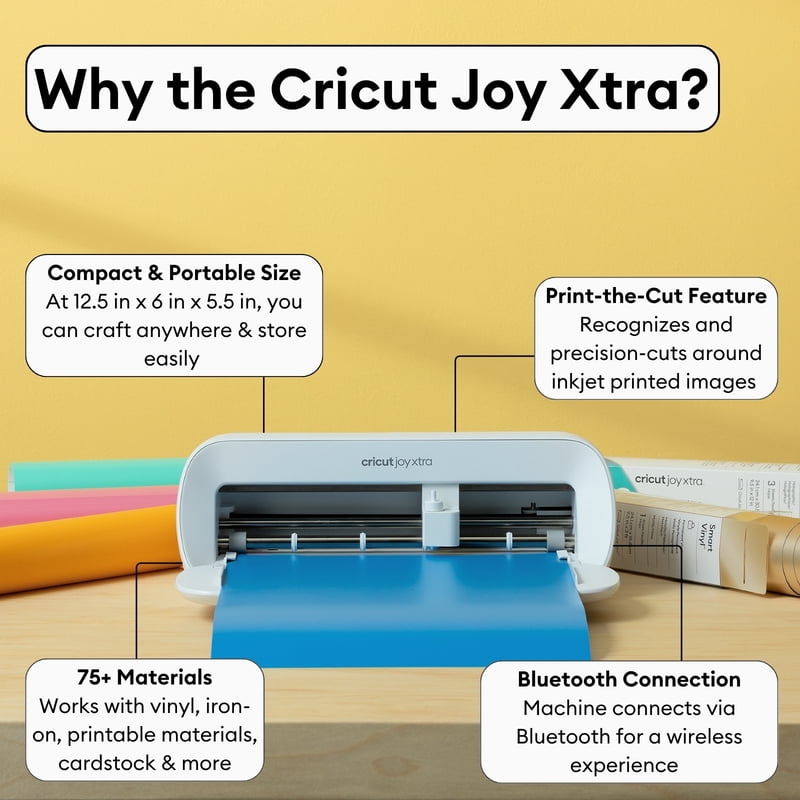 Cricut Joy Xtra Cutting Machine Bundle for Vinyl, Stickers & More