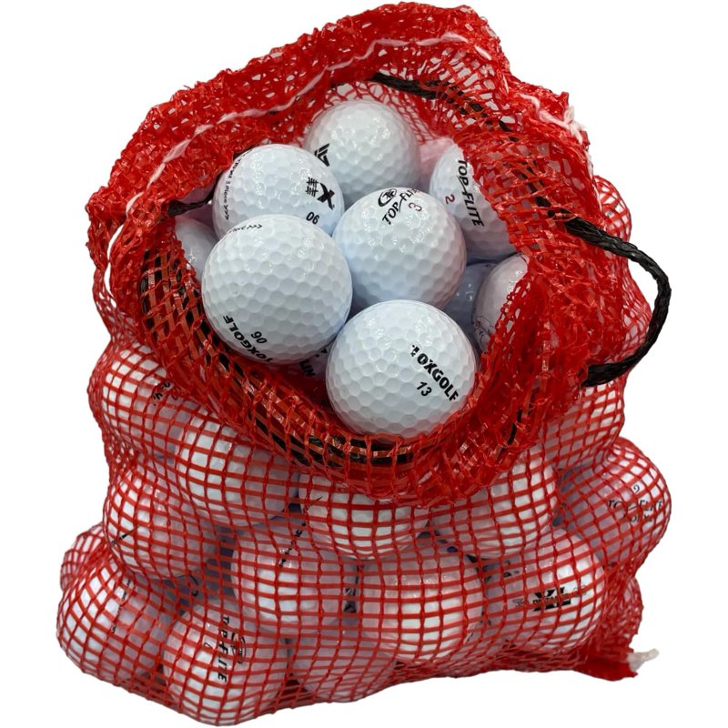 Golf Ball Planet 72-Pack Recycled Golf Balls in Mesh Bag 4A/3A (Variation: 72)