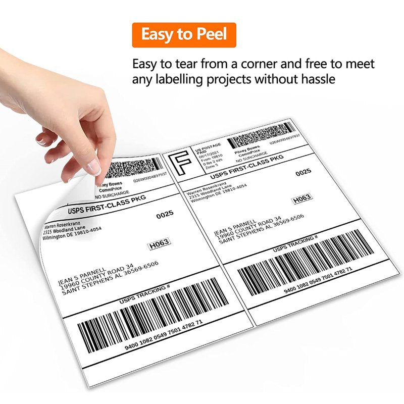Self-Adhesive Shipping Labels for Laser & Inkjet Printers - 8.5 x 5.5 Inches, 500 Labels