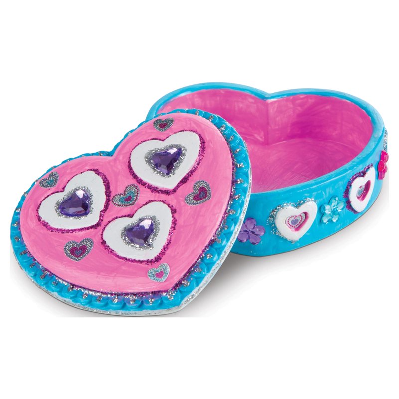 Kids Craft Kit Set with Treasure Boxes, Butterfly Bank & Art Supplies