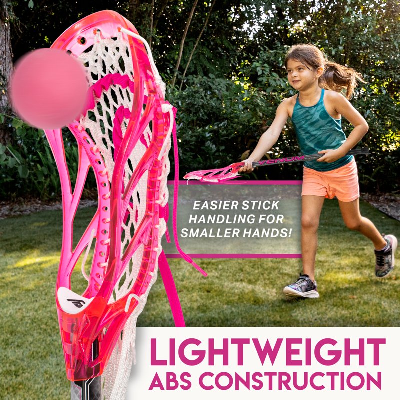 Kids Mini Lacrosse Stick and Ball Set - Beginner Youth Toy Lacrosse 34 Inch