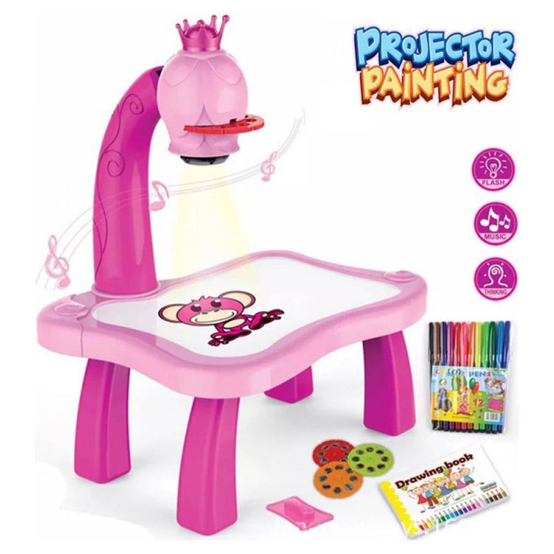 Magnetic Drawing Board for Toddlers - Erasable Doodle & Projection Art Toy for Kids 3-6 Years