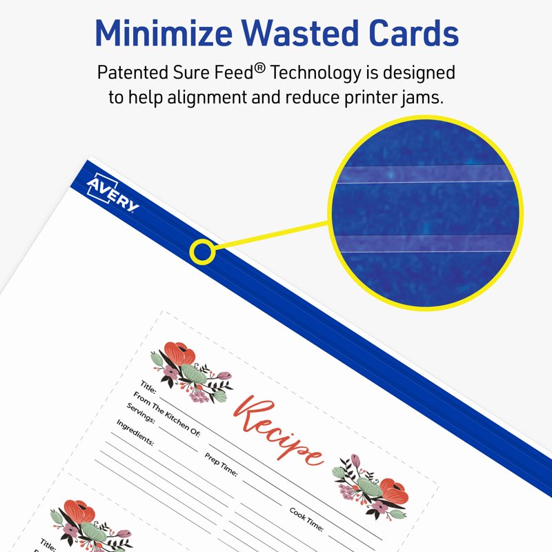 3x5 Index Cards for Laser & Inkjet Printing, 150 Pack