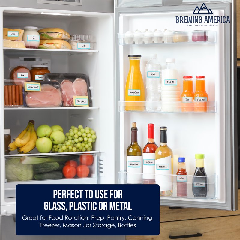 Dissolvable Food Labels for Containers - Kitchen Organization & Food Safety