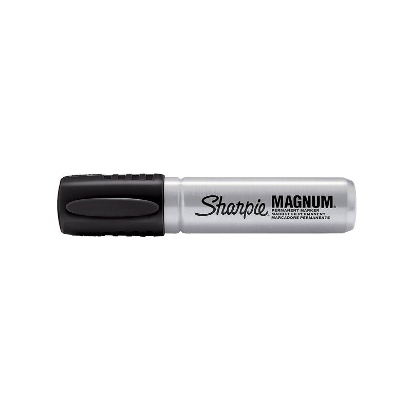 Sharpie Magnum Permanent Markers Black - 12 Count Extra-Wide Chisel Tip