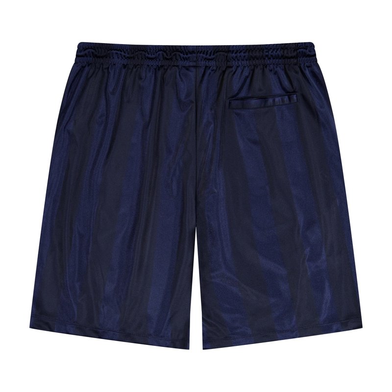 Umbro Men’s Baritone Navy Short with Panelled Jacquard - Baritone Blue/Brilliant White/Blue Fog, Size L