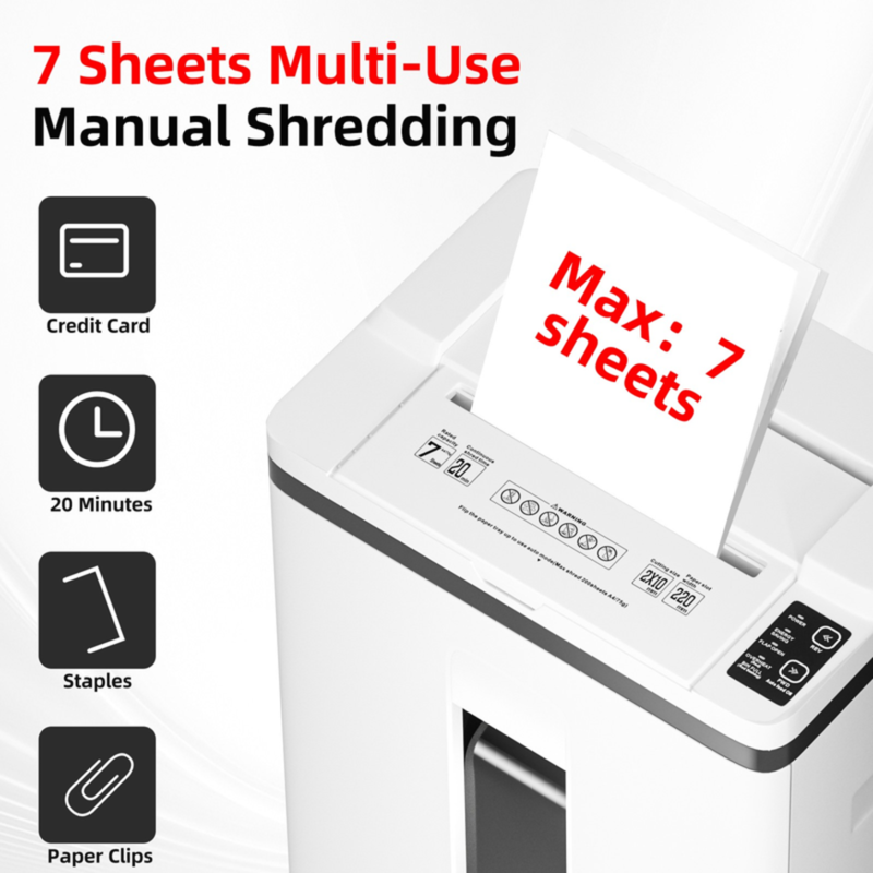 Quietlemon Micro-Cut Paper & Document Shredder - Auto & Manual 200 Sheets