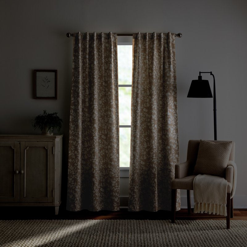 Blackout Linen Curtain Panels - Elegant Indoor Window Treatments for Privacy