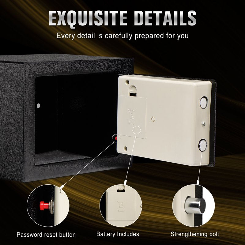 Large Capacity Fireproof Safe Box with Electronic Keypad for Home Office Security