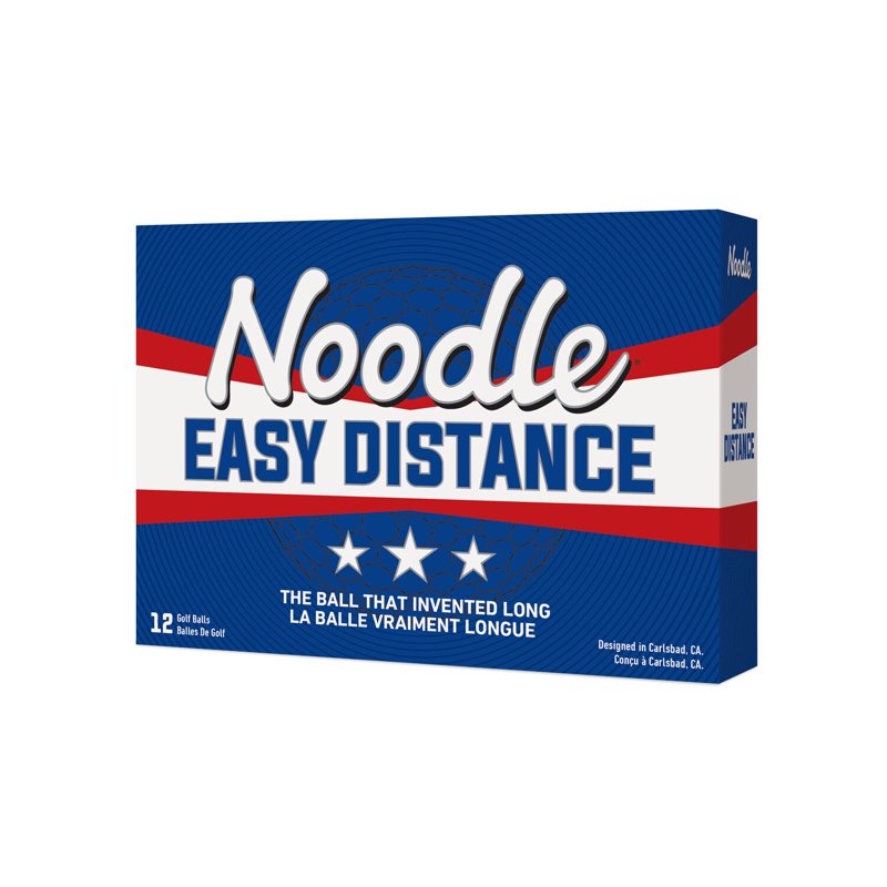 Golf Balls 12 Pack - Noodle Easy Distance Durable White Golf Balls