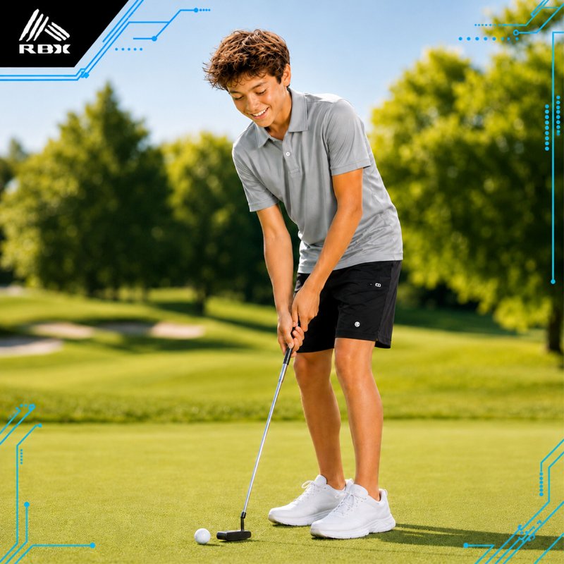 Boys Athletic Shorts and Polo Set - Moisture-Wicking Performance Outfit for Sports & Play