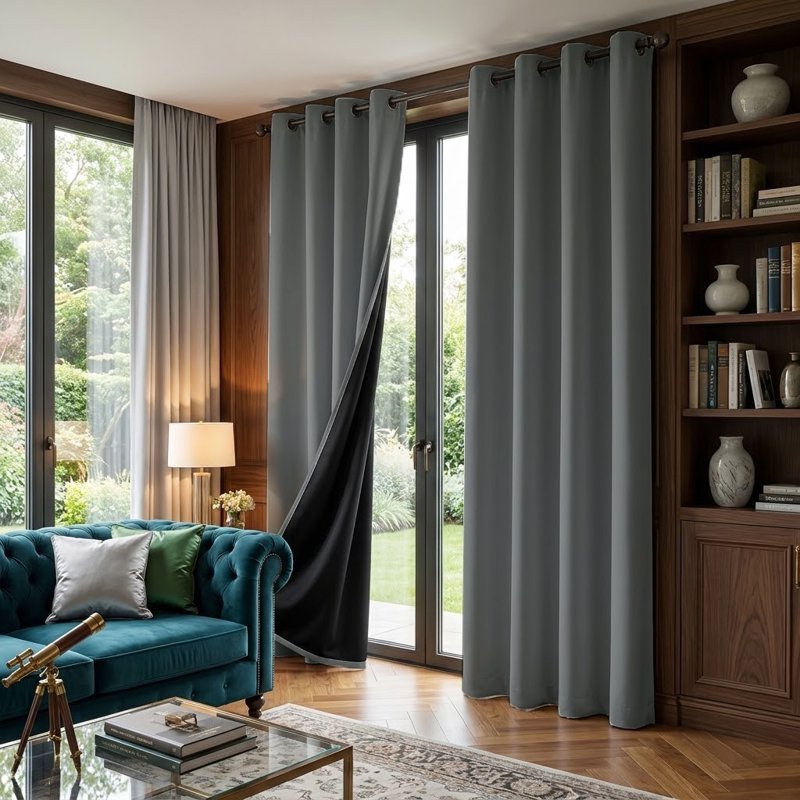 Blackout Window Curtains 95% Light Blocking Thermal Insulated Drapes for Bedroom & Living Room